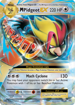 M Pidgeot-EX #65 M Pidgeot-EX - Evolutions - #65 - Pokemon TCG card