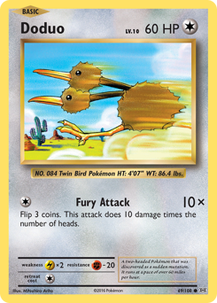 Doduo #69 Doduo - Evolutions - #69 - Pokemon TCG card
