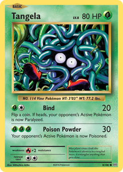 Tangela #8 Tangela - Evolutions - #8 - Pokemon TCG card
