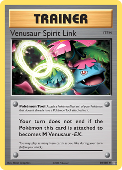 Venusaur Spirit Link #89 Venusaur Spirit Link - Evolutions - #89 - Pokemon TCG card