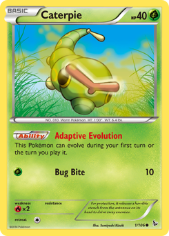 Caterpie - Flashfire - #1 - Pokemon TCG card