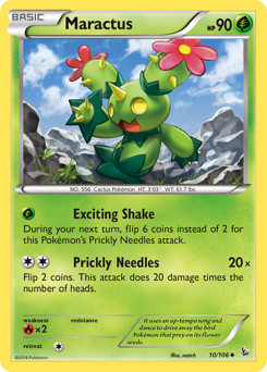 Maractus #10 Maractus - Flashfire - #10 - Pokemon TCG card