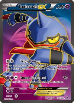 Toxicroak-EX #102 Toxicroak-EX - Flashfire - #102 - Pokemon TCG card