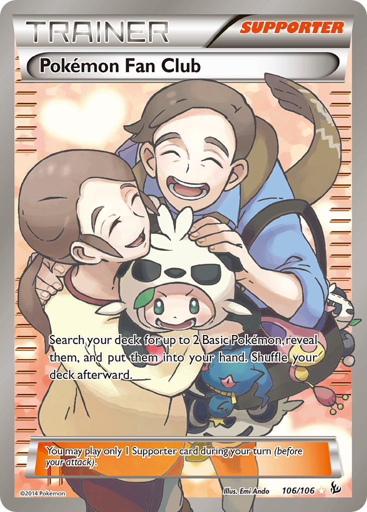 Pokémon Fan Club - Flashfire - #106 - Pokemon TCG card