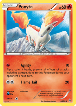 Ponyta - Flashfire - #14 - Pokemon TCG card