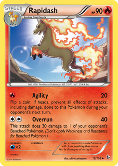 Rapidash #15 Rapidash - Flashfire - #15 - Pokemon TCG card