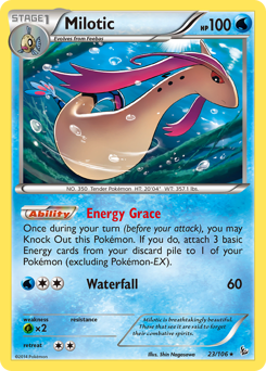 Milotic #23 Milotic - Flashfire - #23 - Pokemon TCG card