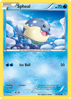 Spheal - Flashfire - #24 - Pokemon TCG card
