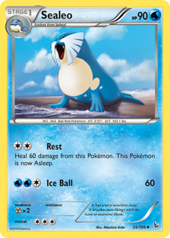 Sealeo #25 Sealeo - Flashfire - #25 - Pokemon TCG card