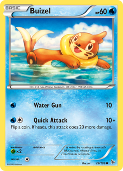 Buizel #28 Buizel - Flashfire - #28 - Pokemon TCG card