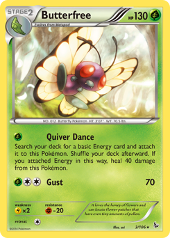 Butterfree #3 Butterfree - Flashfire - #3 - Pokemon TCG card