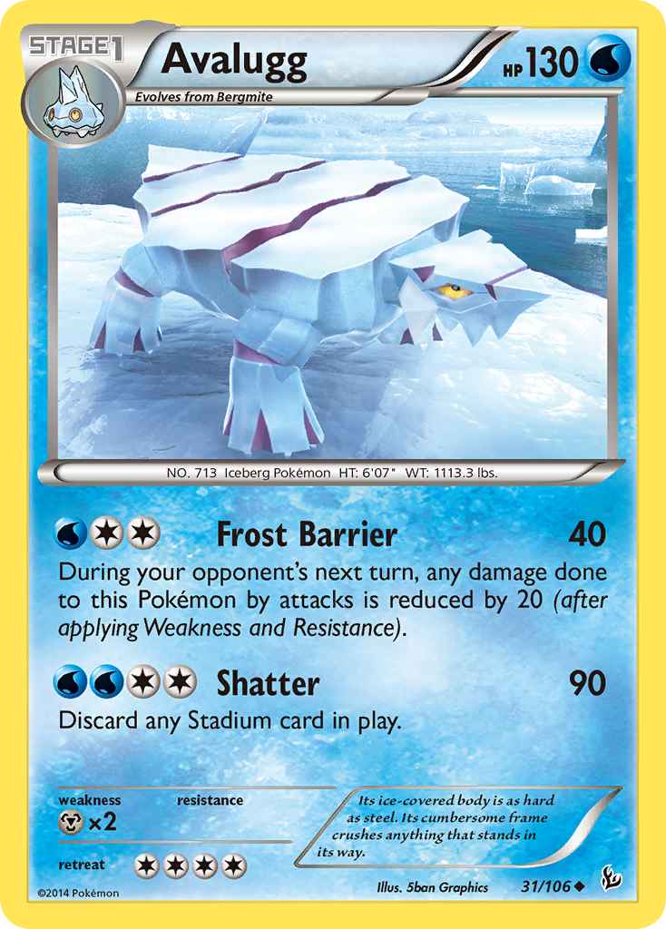 Avalugg - Flashfire - #31 - Pokemon TCG card