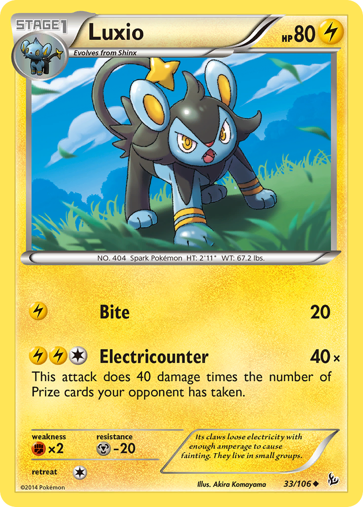 Luxio - Flashfire - #33 - Pokemon TCG card