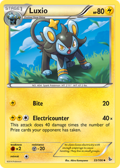 Luxio #33 Luxio - Flashfire - #33 - Pokemon TCG card