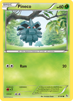 Pineco #4 Pineco - Flashfire - #4 - Pokemon TCG card