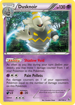 Dusknoir #40 Dusknoir - Flashfire - #40 - Pokemon TCG card