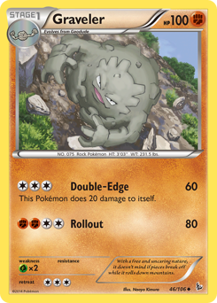 Graveler #46 Graveler - Flashfire - #46 - Pokemon TCG card