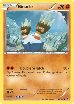 Binacle - Flashfire - #48 - Pokemon TCG card