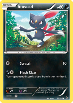 Sneasel - Flashfire - #50 - Pokemon TCG card