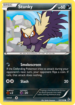 Stunky #53 Stunky - Flashfire - #53 - Pokemon TCG card