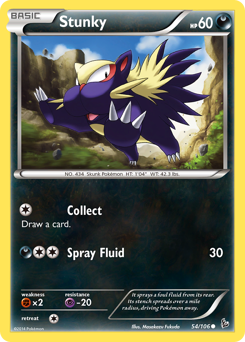 Stunky #54 Stunky - Flashfire - #54 - Pokemon TCG card