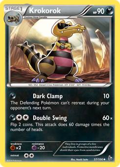 Krokorok #57 Krokorok - Flashfire - #57 - Pokemon TCG card