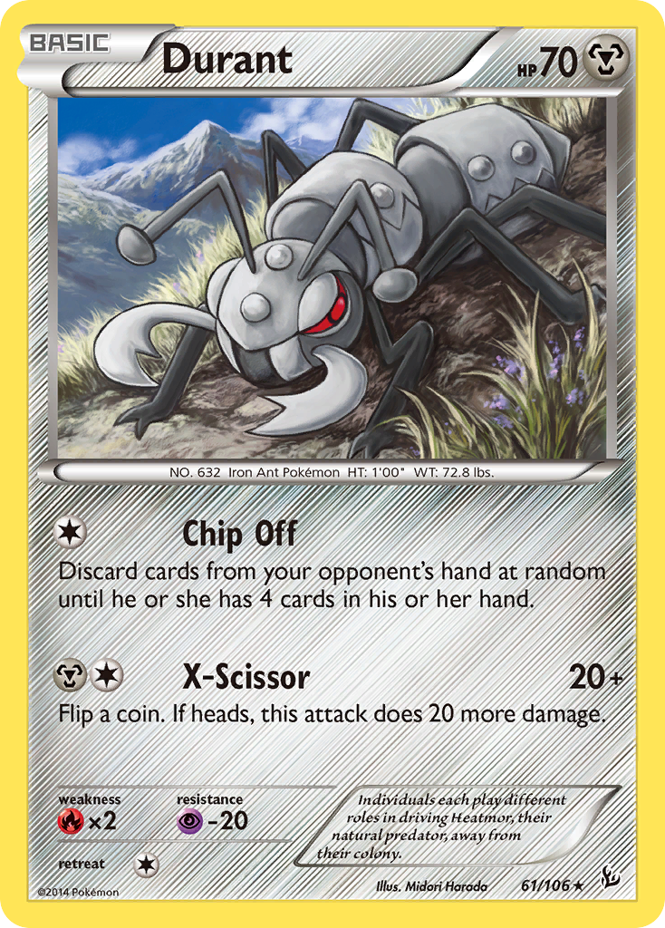 Durant - Flashfire - #61 - Pokemon TCG card