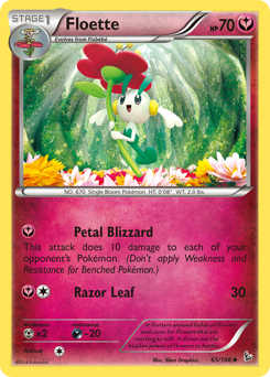Floette #65 Floette - Flashfire - #65 - Pokemon TCG card