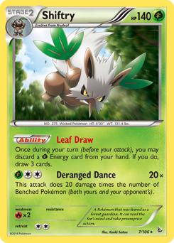 Shiftry #7 Shiftry - Flashfire - #7 - Pokemon TCG card