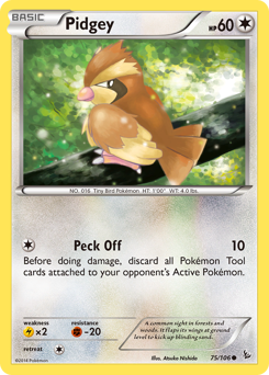 Pidgey #75 Pidgey - Flashfire - #75 - Pokemon TCG card