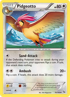 Pidgeotto - Flashfire - #76 - Pokemon TCG card