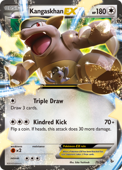 Kangaskhan-EX #78 Kangaskhan-EX - Flashfire - #78 - Pokemon TCG card