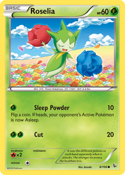 Roselia #8 Roselia - Flashfire - #8 - Pokemon TCG card