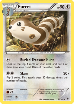 Furret #82 Furret - Flashfire - #82 - Pokemon TCG card