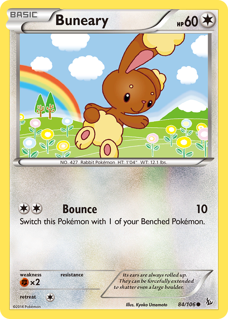 Buneary - Flashfire - #84 - Pokemon TCG card
