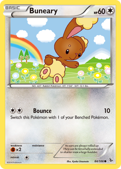 Buneary #84 Buneary - Flashfire - #84 - Pokemon TCG card