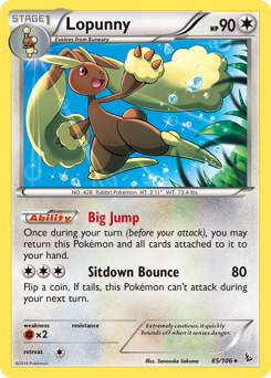 Lopunny #85 Lopunny - Flashfire - #85 - Pokemon TCG card