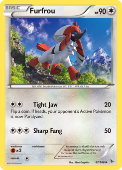 Furfrou #87 Furfrou - Flashfire - #87 - Pokemon TCG card