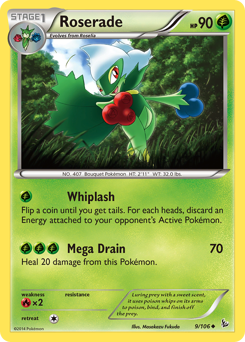 Roserade #9 Roserade - Flashfire - #9 - Pokemon TCG card
