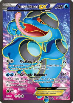 Seismitoad-EX #106 Seismitoad-EX - Furious Fists - #106 - Pokemon TCG card