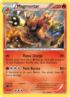 Magmortar - Furious Fists - #11 - Pokemon TCG card