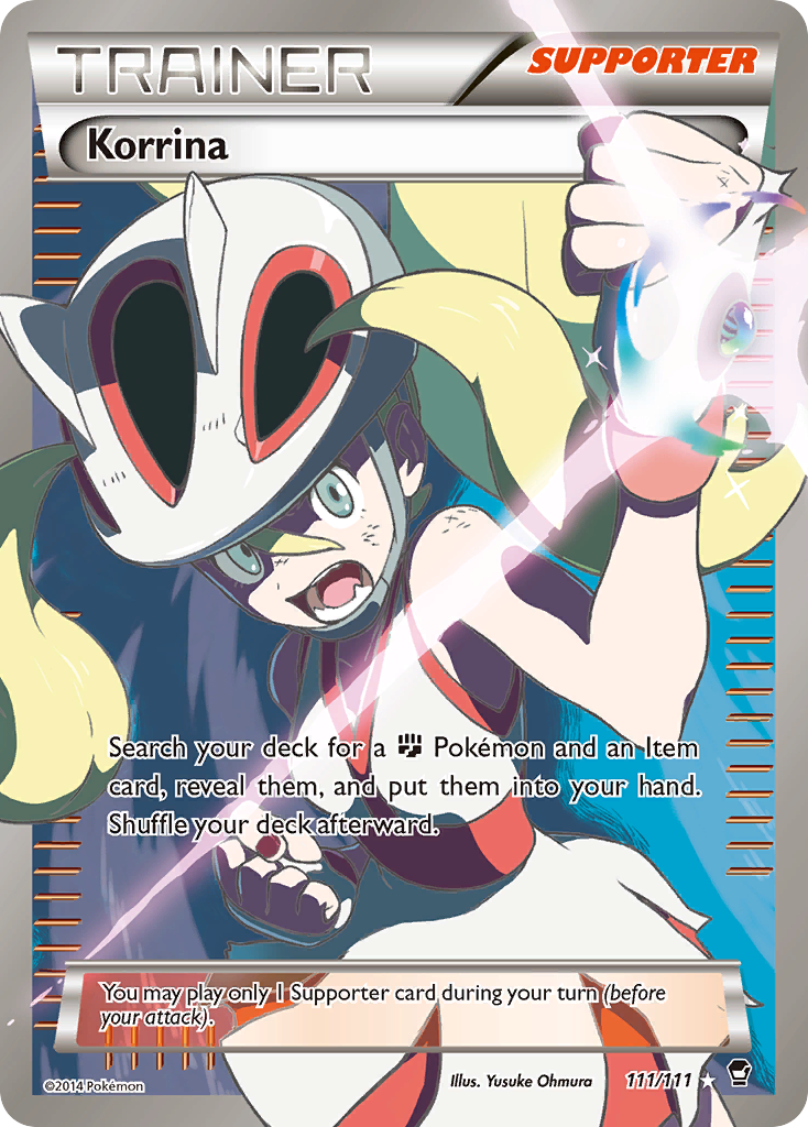 Korrina - Furious Fists - #111 - Pokemon TCG card