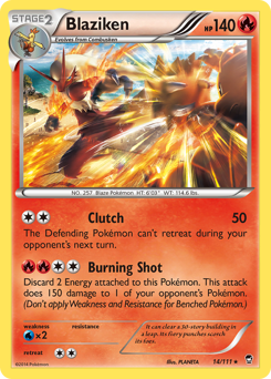 Blaziken - Furious Fists - #14 - Pokemon TCG card