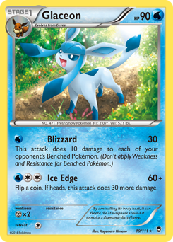 Glaceon - Furious Fists - #19 - Pokemon TCG card