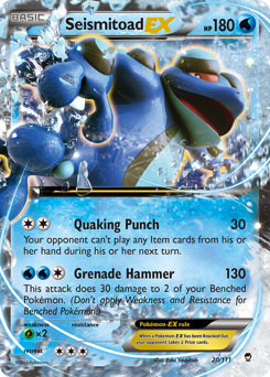 Seismitoad-EX #20 Seismitoad-EX - Furious Fists - #20 - Pokemon TCG card