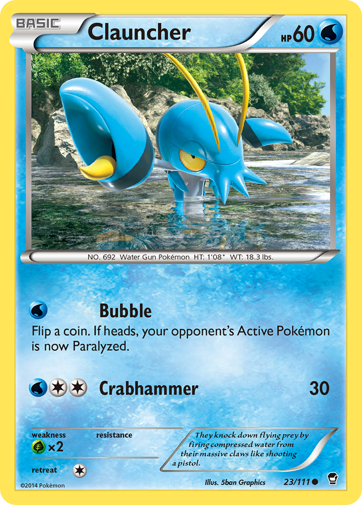 Clauncher - Furious Fists - #23 - Pokemon TCG card