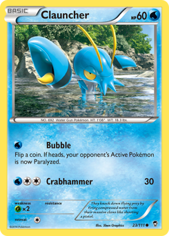 Clauncher #23 Clauncher - Furious Fists - #23 - Pokemon TCG card