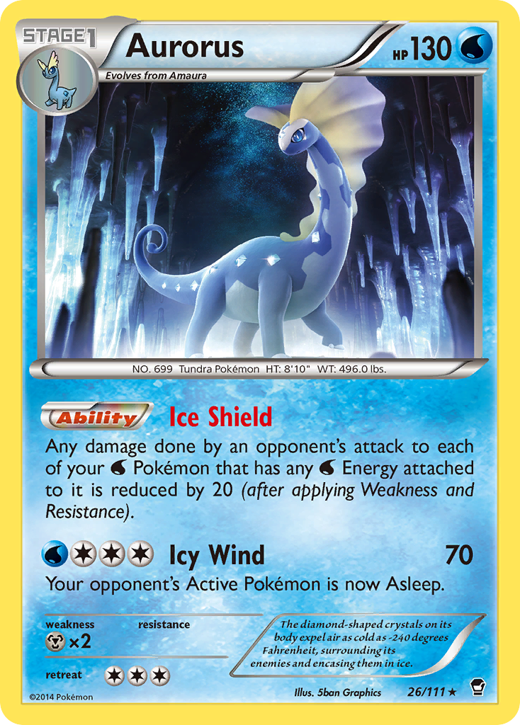 Aurorus - Furious Fists - #26 - Pokemon TCG card