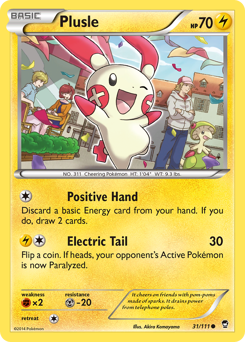 Plusle #31 Plusle - Furious Fists - #31 - Pokemon TCG card