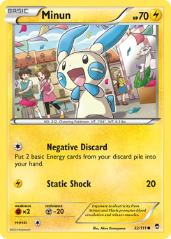 Minun #32 Minun - Furious Fists - #32 - Pokemon TCG card